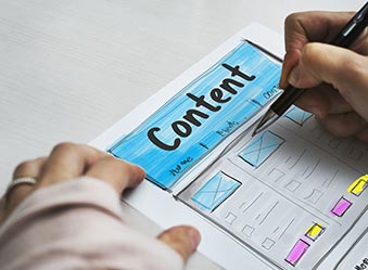 Création de Contenus - vue secondaire